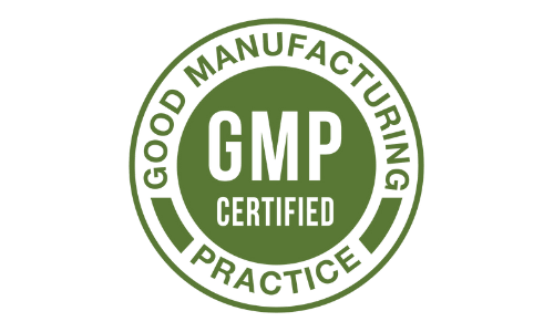 Badge: GMP Certified, ensuring TitanFlow adheres to strict quality standards